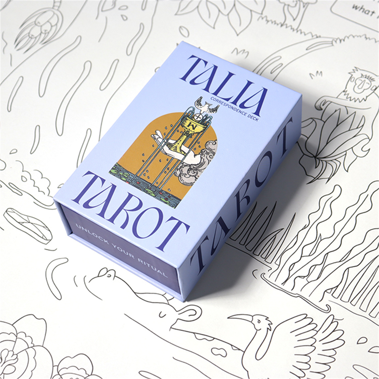 Custom Blue - Themed Tarot Cards Deck