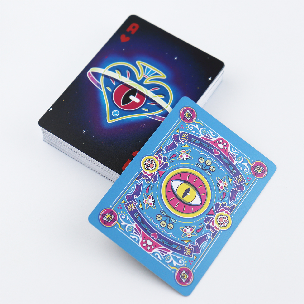 Custom Blue - Black Fantasy Plastic Playing Cards  ( (7).jpg