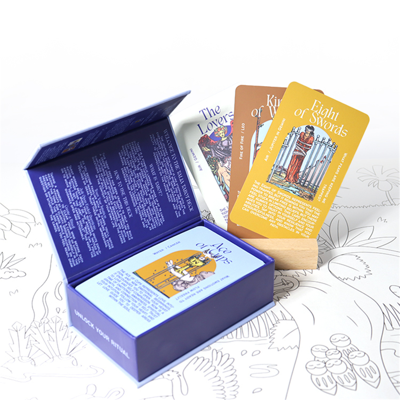 Custom Blue - Themed Tarot Cards Deck (4).JPG