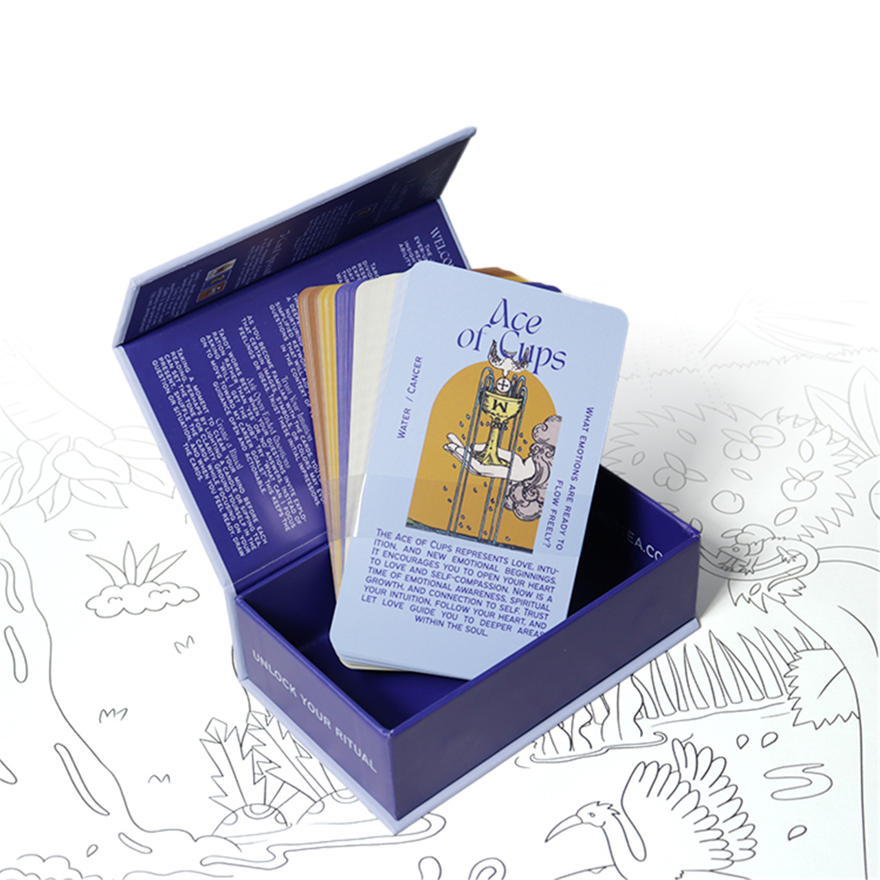 Custom Blue - Themed Tarot Cards Deck (3).JPG