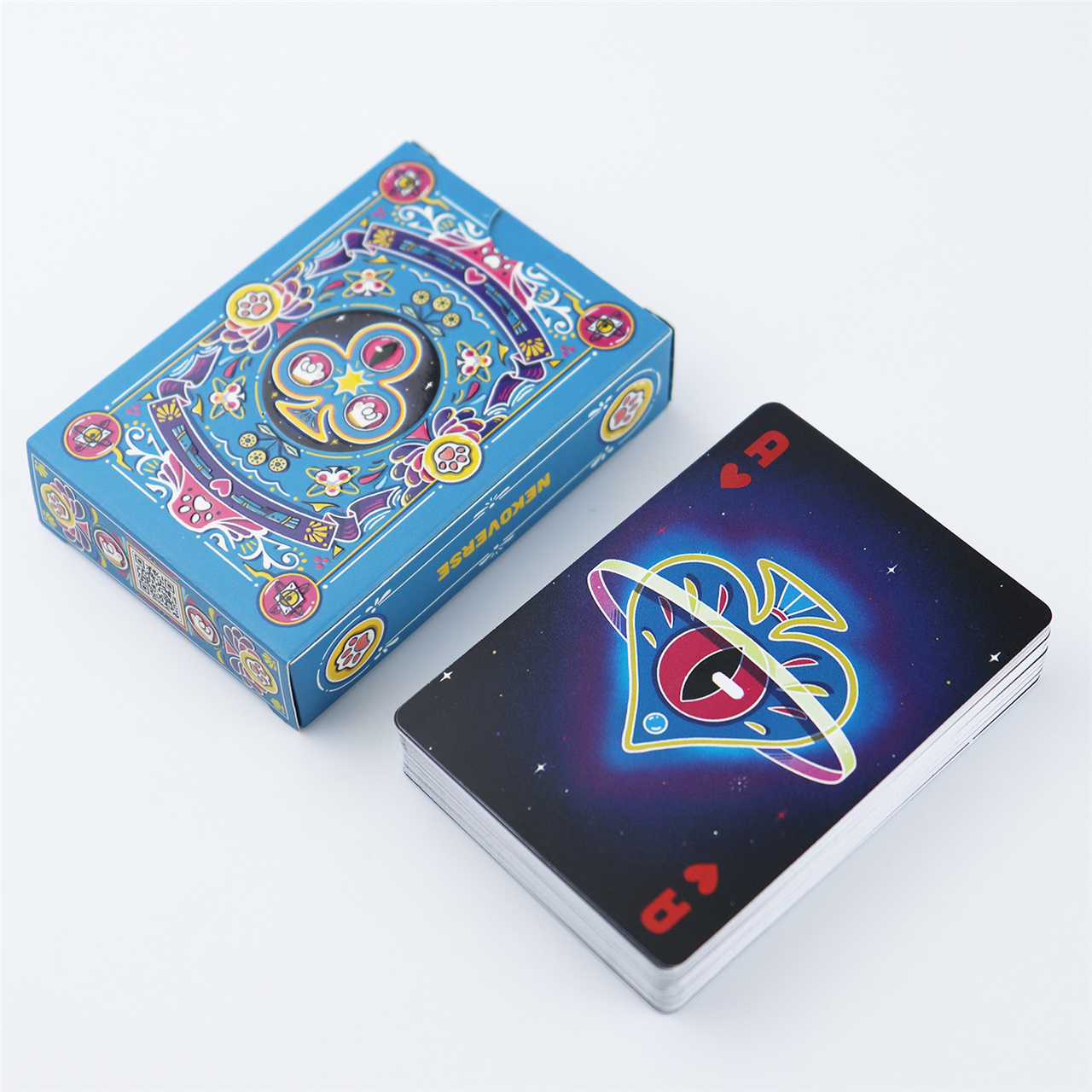 Custom Blue - Black Fantasy Plastic Playing Cards  ( (5).jpg