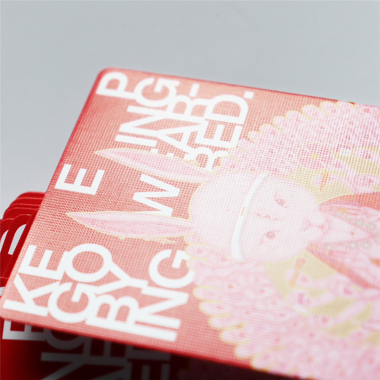 Custom Red Rabbit Themed Playing Cards Set (6)