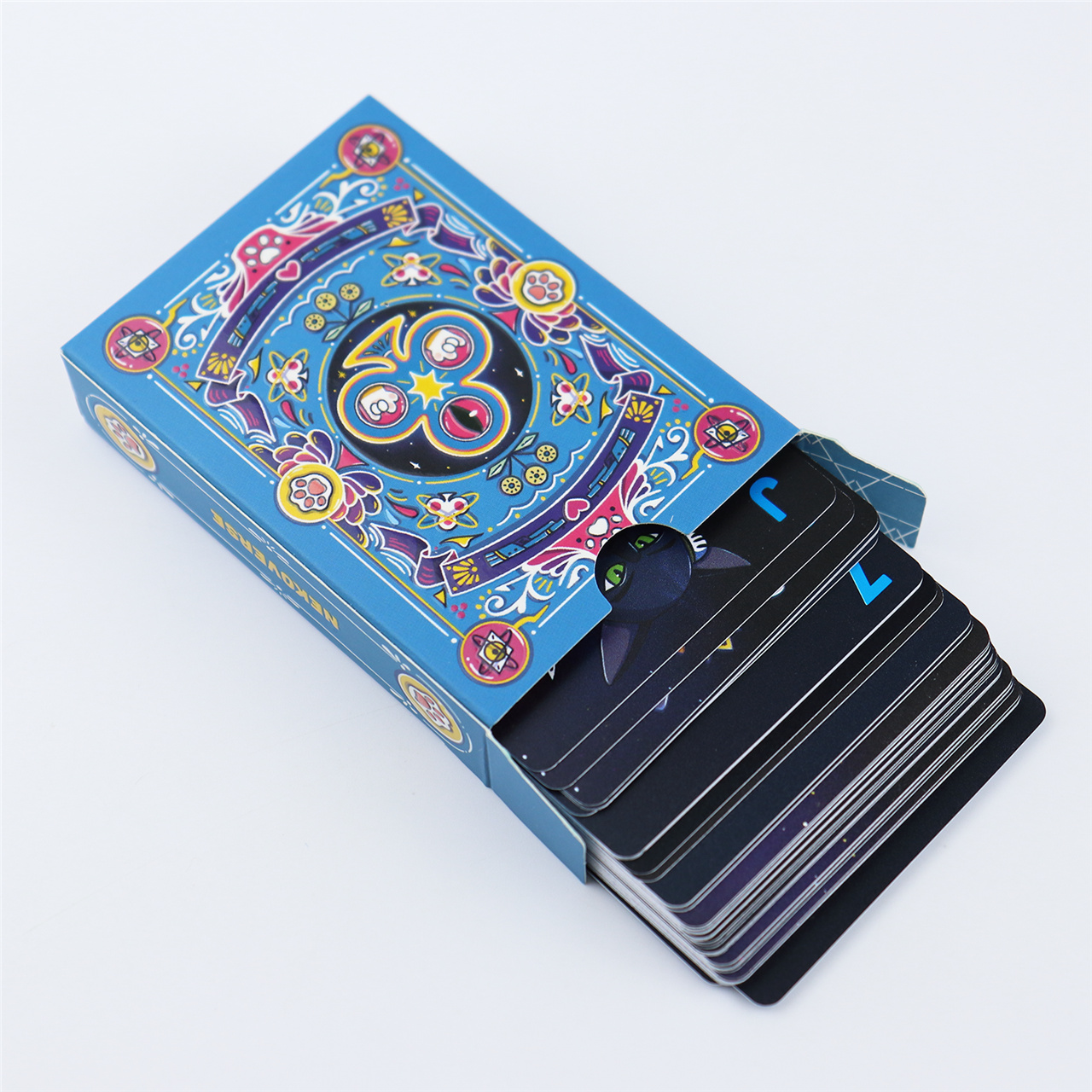 Custom Blue - Black Fantasy Plastic Playing Cards  ( (10).jpg