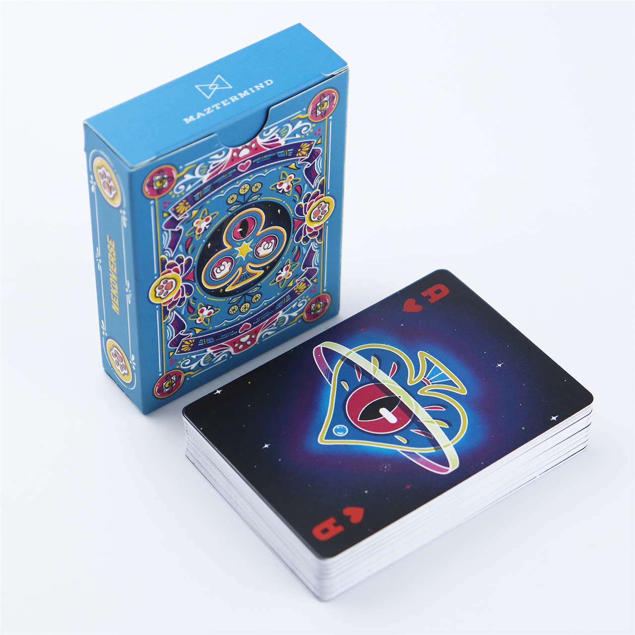 Custom Blue - Black Fantasy Plastic Playing Cards  ( (6).jpg