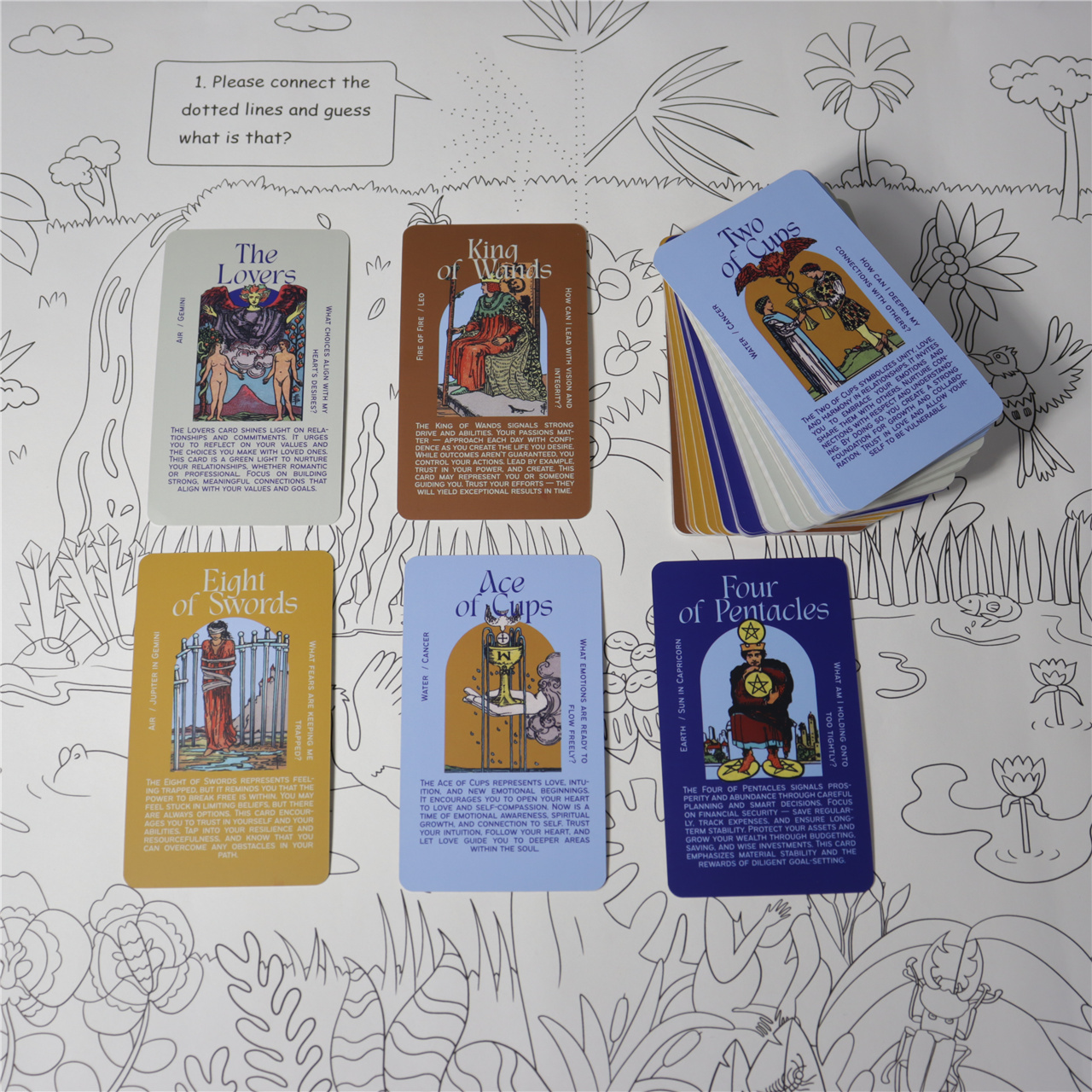Custom Blue - Themed Tarot Cards Deck (7).JPG