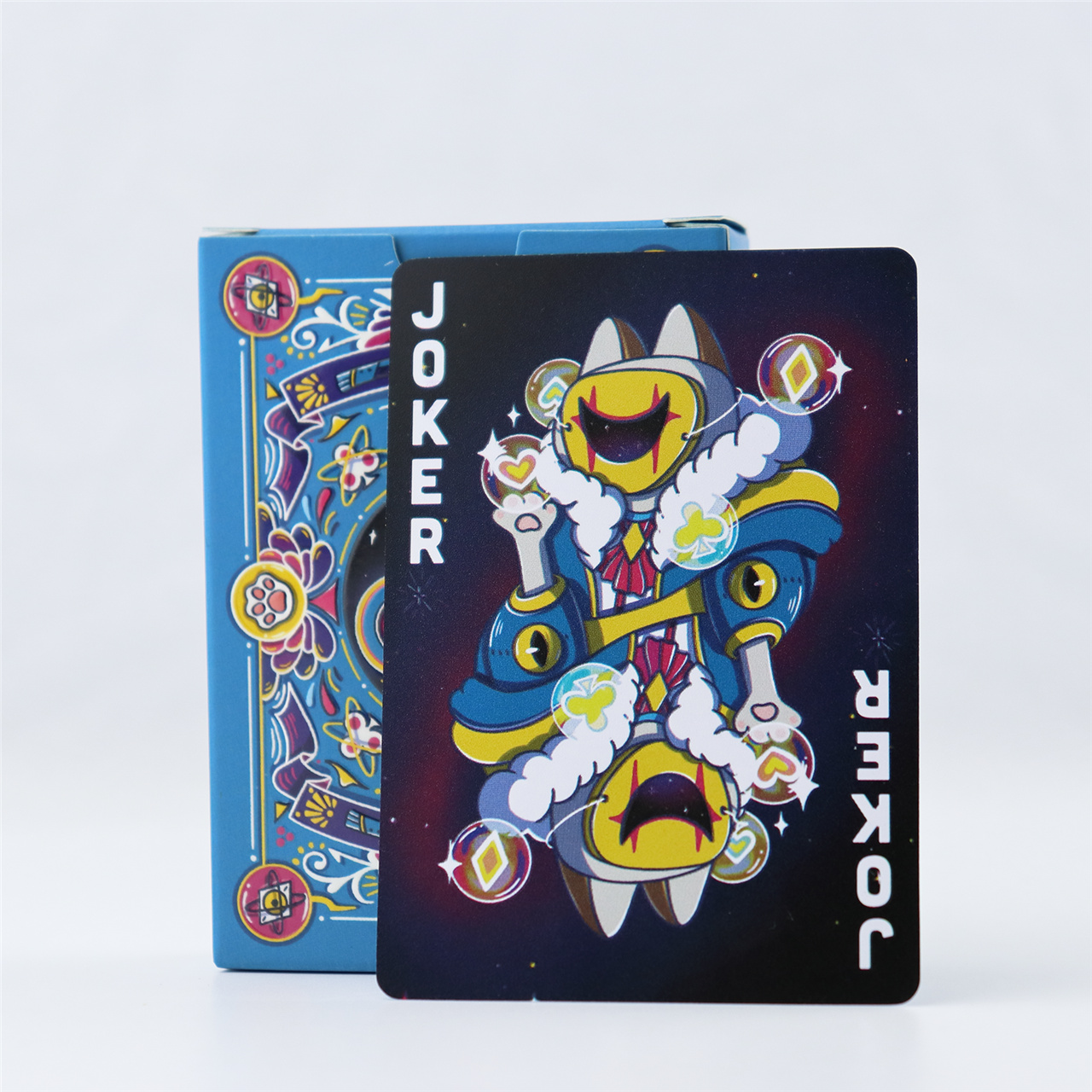 Custom Blue - Black Fantasy Plastic Playing Cards  ( (4).jpg