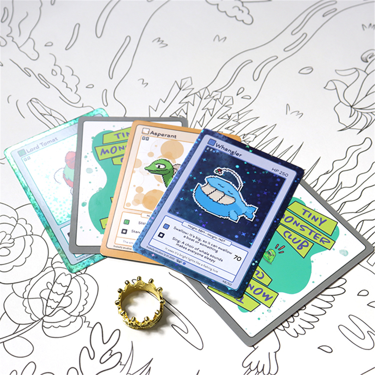 Custom Cartoon Holographic Trading Cards Set (5).JPG